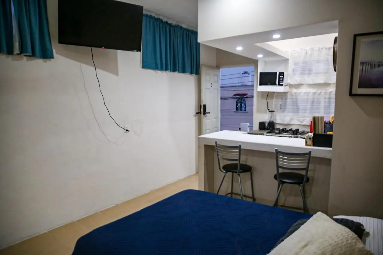 Departamento Con Cocina Y 2 Camas Centro Cancun Apartment