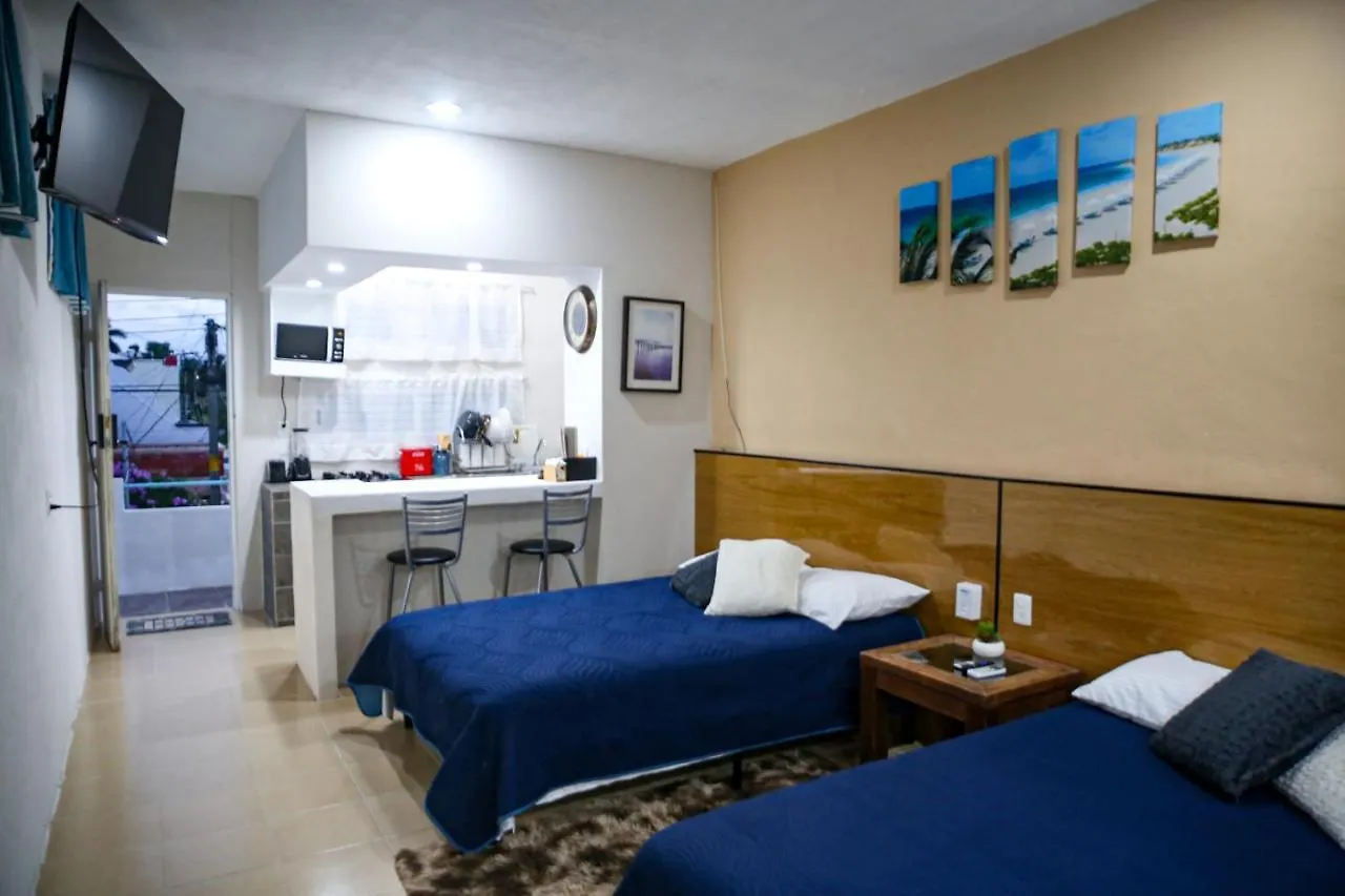 Departamento Con Cocina Y 2 Camas Centro Cancun