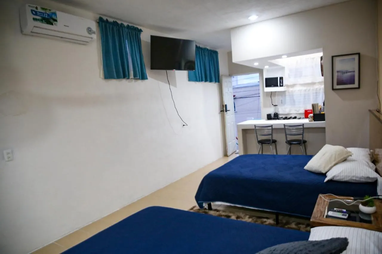 Apartmán Departamento Con Cocina Y 2 Camas Centro Cancún