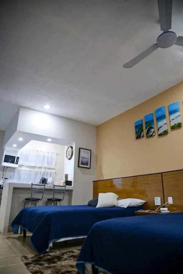Departamento Con Cocina Y 2 Camas Centro Cancún 0*,